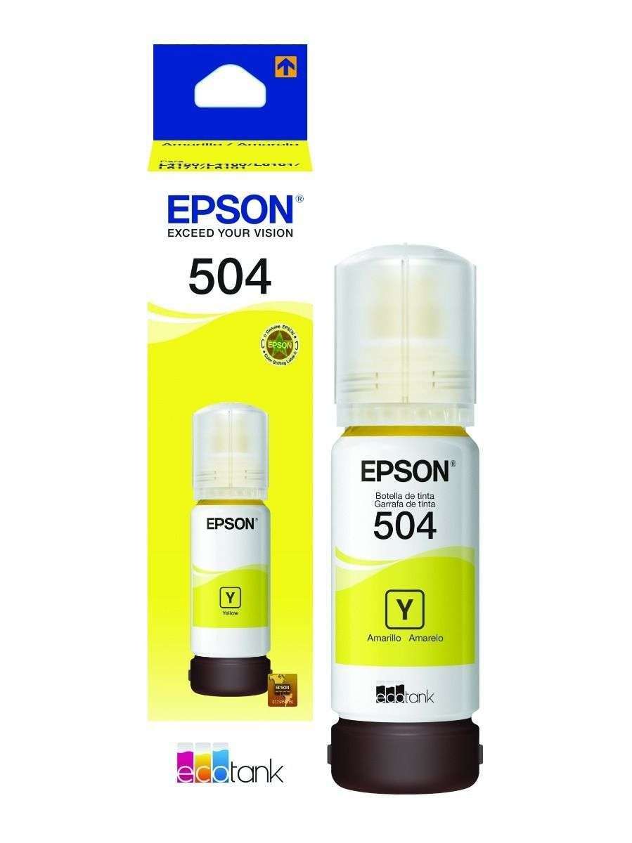 TINTA EPSON BOTELLA T504420 -AL AMARILLA