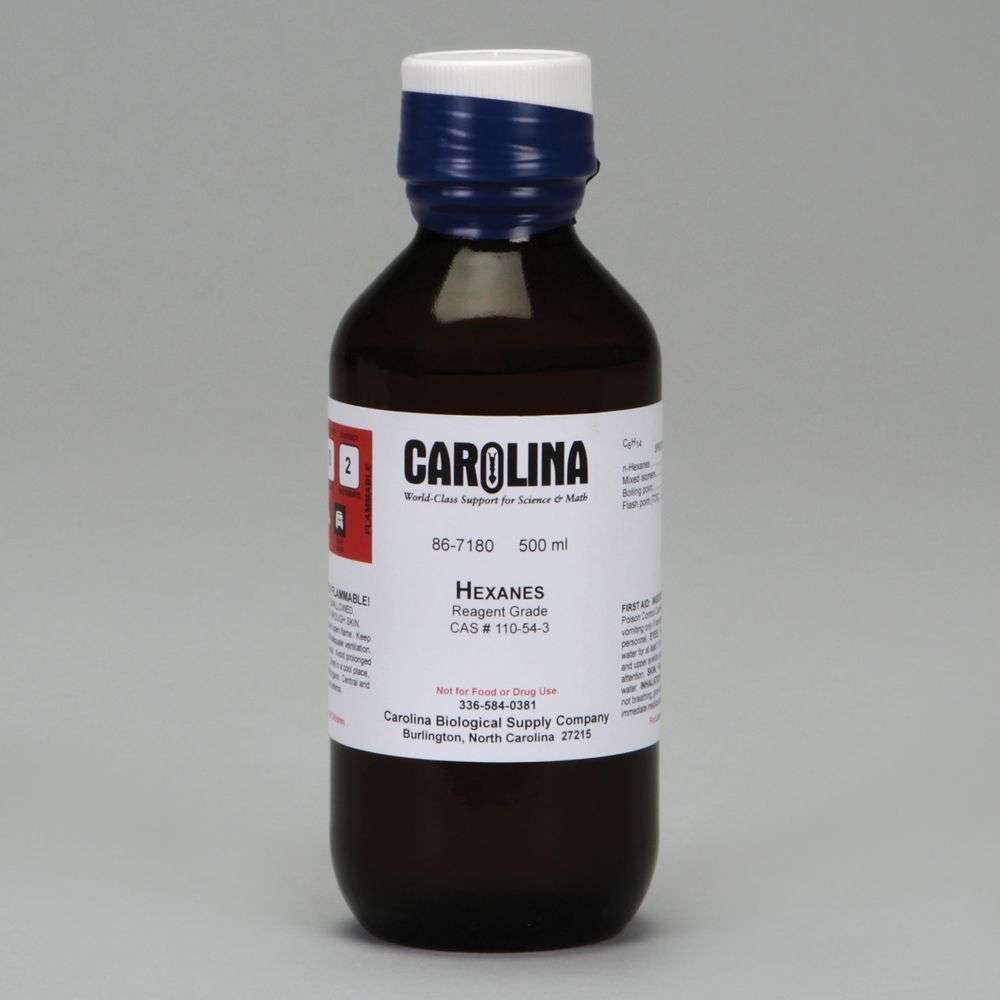 HEXANOS, GRADO ACS, 500ML 867180 CAROLINA BIOLOGICAL