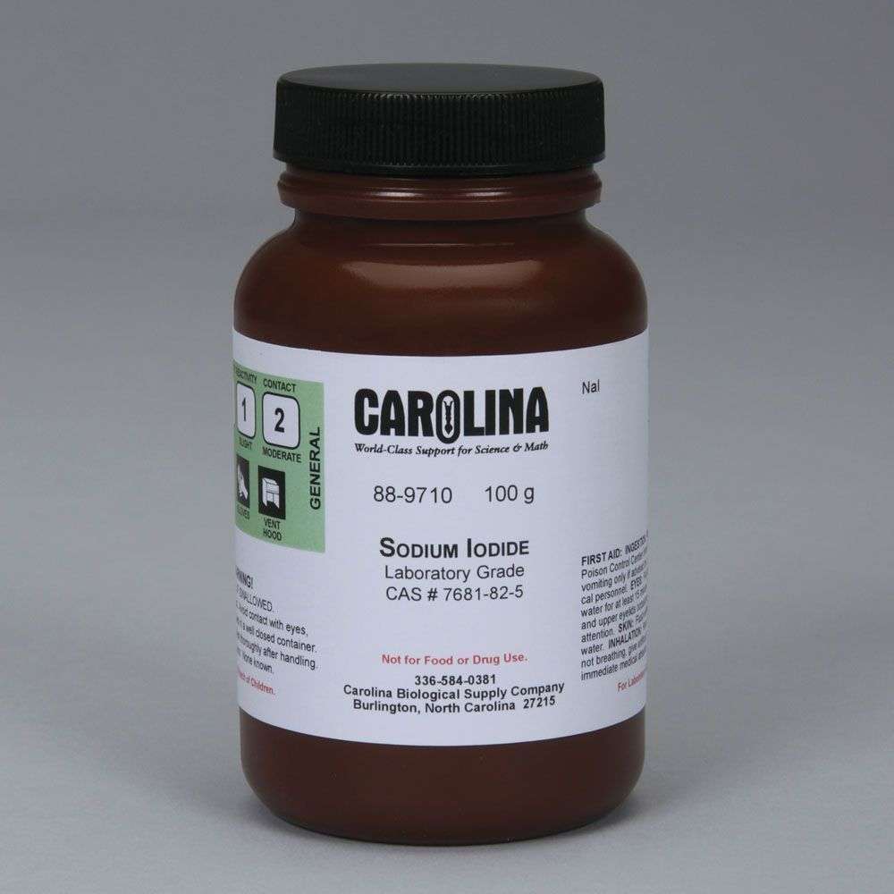 YODURO DE SODIO, GRADO DE LABORATORIO, 100G 889710 CAROLINA BIOLOGICAL