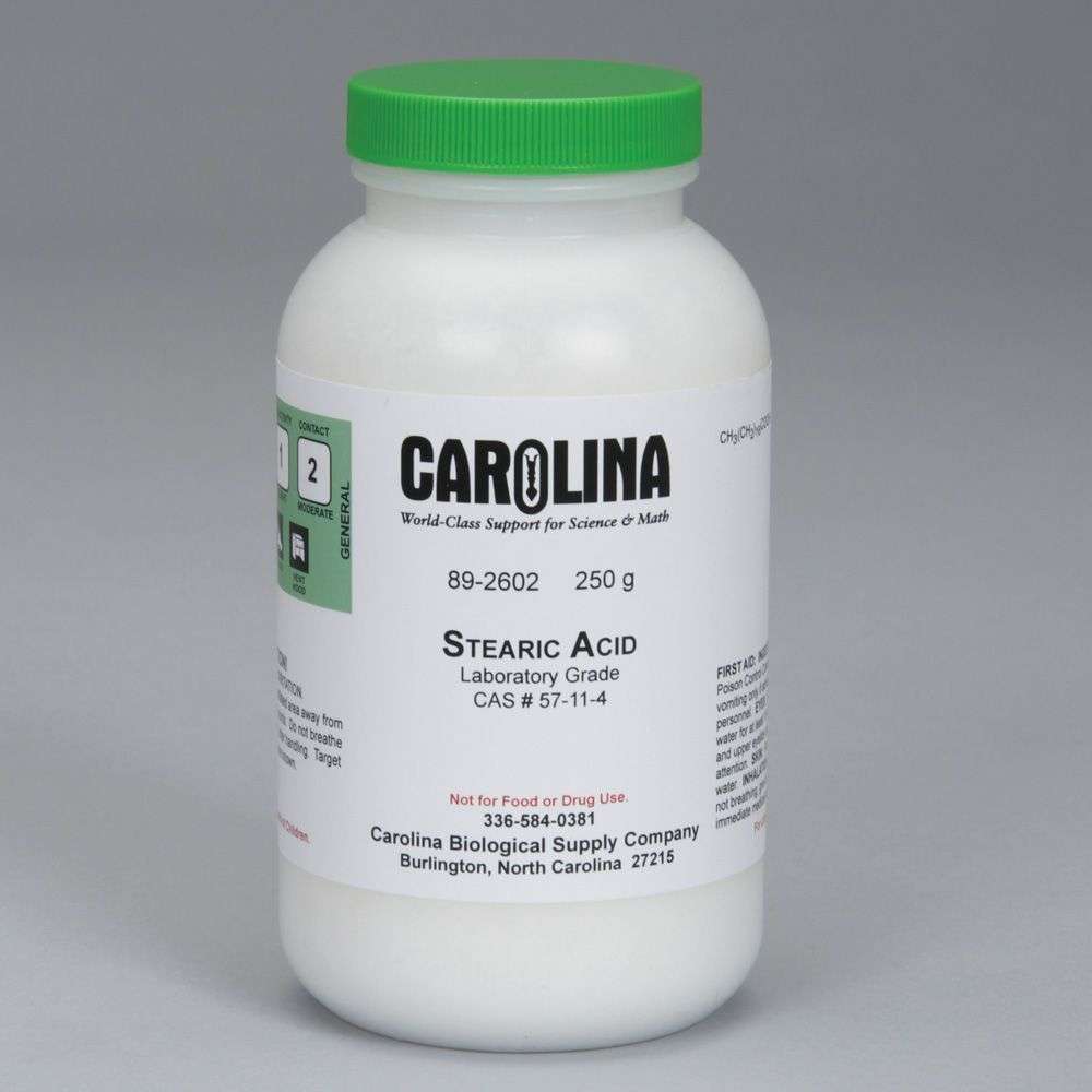 ACIDO ESTEARICO, GRADO DE LABORATORIO, 250G #892602 CAROLINA BIOLOGICAL
