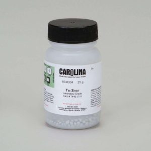 TIN, SHOT, GRADO DE LABORATORIO, 25G 896304 CAROLINA BIOLOGICAL