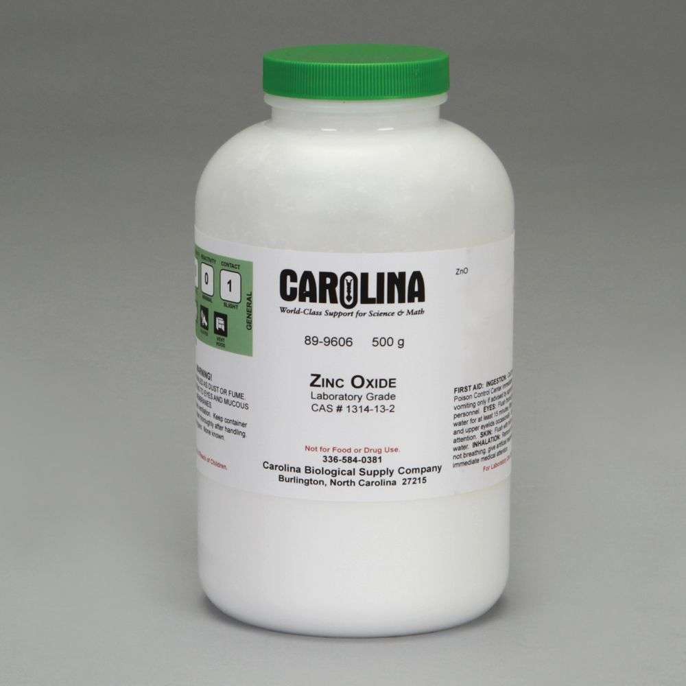 ÌÒXIDO DE ZINC, GRADO DE LABORATORIO, 500G 899606 CAROLINA BIOLOGICAL