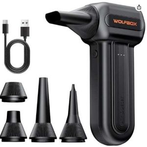 SOPLADOR DE AIRE DE 110000 RPM, ELÉCTRICO DE 3 VELOCIDADES, RECARGABLE, CON CARGA RÁPIDA PARA LIMP