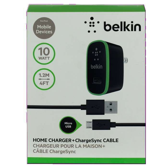 CARGADOR USB PARED BELKIN 2.1A C/CABLE USB MICRO