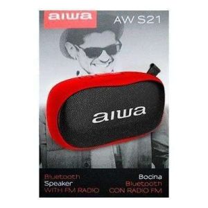 PARLANTE AIWA BT MINI ROJO LECTOR ICRO SD AWS21R