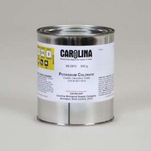 CLORATO DE POTASIO, GRADO DE LABORATORIO, 500G 882870 CAROLINA BIOLOGICAL