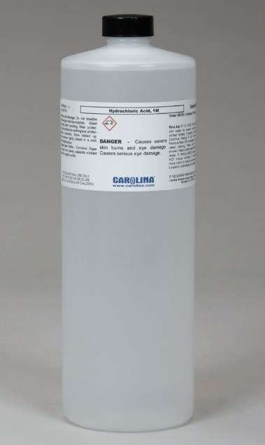 HYDROCHLORIC ACID, 1 M (3% V/V), LABORATORY GRADE, 1 L