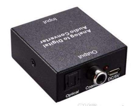 CONVERTIDOR AUDIO OPTICO A RCA HEMBRA COAXIAL DIGITAL 82682