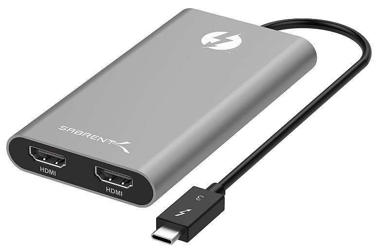 ADAPTADOR THUNDERBOLT 3 A 2 HDMI SABRENT TH-S3H2