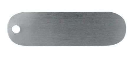 ETIQUETA ALUMINIO OVALADA #79183 3/4 X 2-3/4