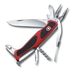 NAVAJA VICTORINOX 0.9723.C RANGER GRIP 74 ROJO/NEGRO
