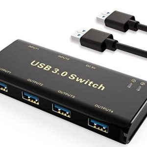 SWITCH KVM 4 PUERTOS ALEWE USB-3.0-AB03L