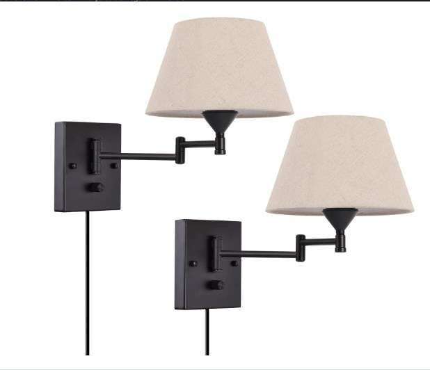LAMPARA DE PARED SET 2 BEIGE