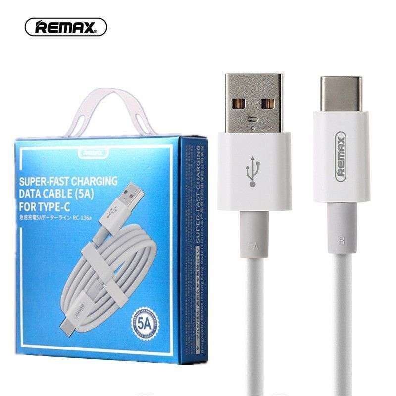 CABLE TIPO C SUPER CARGA RAPIDA 5A REMAX RC136A